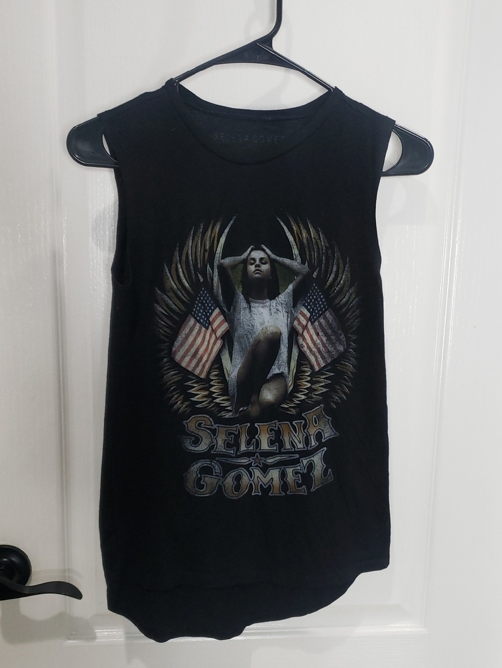 Selena Gomez Black Tank Top Size Small